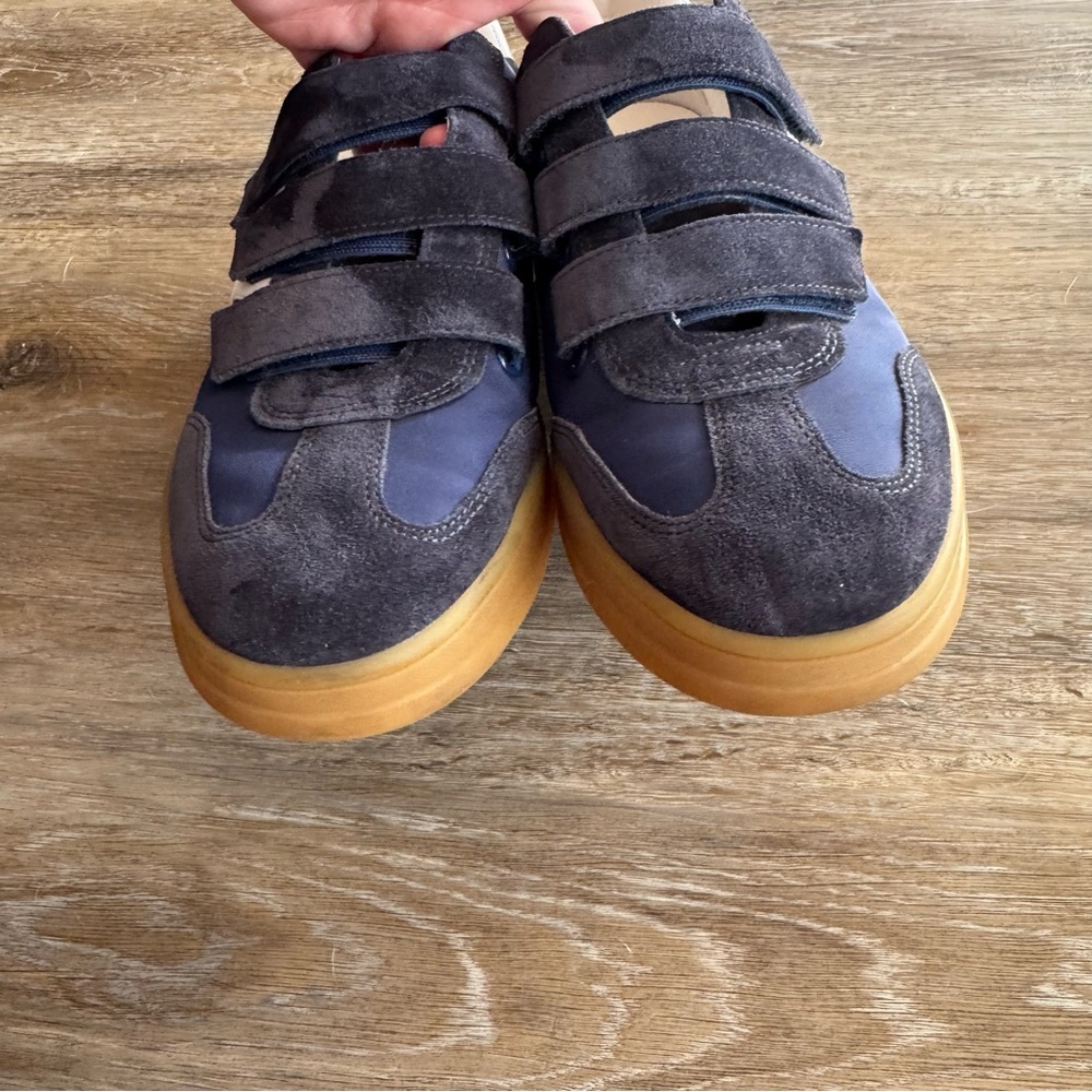 Veronica Beard Women's Size 8.5 Reagan Sneaker Deep Blue Coconut Leather Suede - Picture 9 of 11